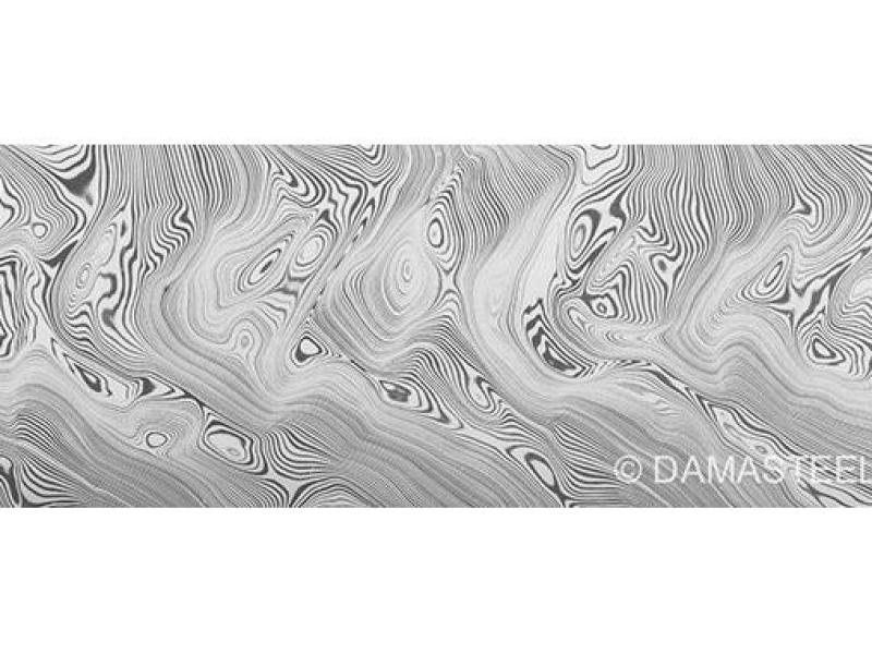 Damasteel "Bjorkmans Twist" - 3,2 х 26 х 300 мм.