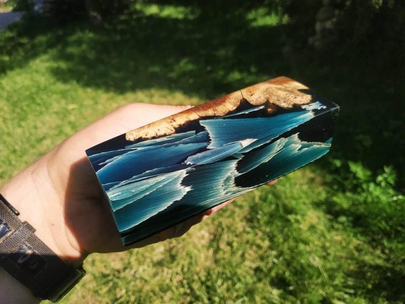 Брусок Гібрид (Sapphire Wood - Leaves) - №1