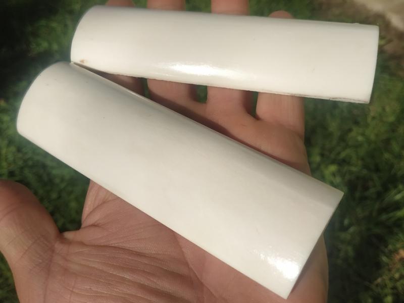 Накладки з верблюжої кістки - Білі - Радіальні