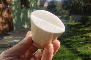 Накладки з верблюжої кістки - Білі - Радіальні