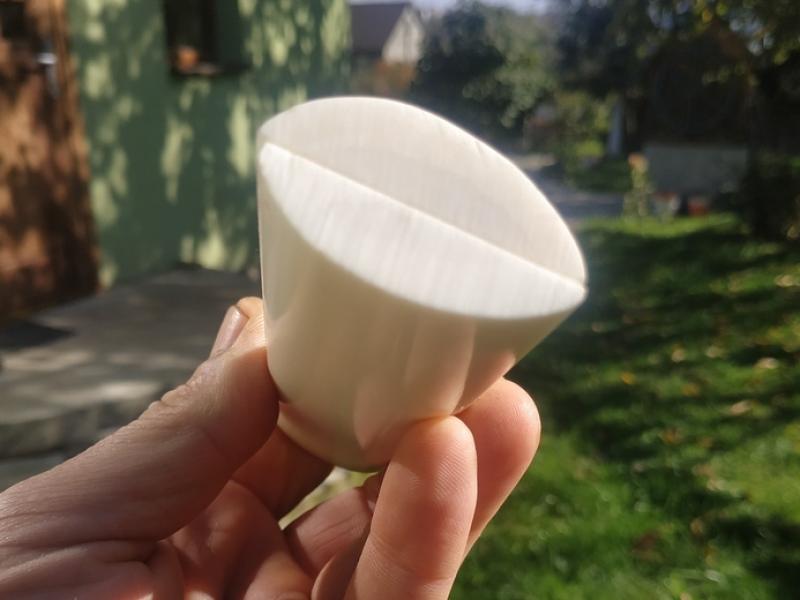 Накладки з верблюжої кістки - Білі - Радіальні