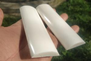 Накладки з верблюжої кістки - Білі - Радіальні