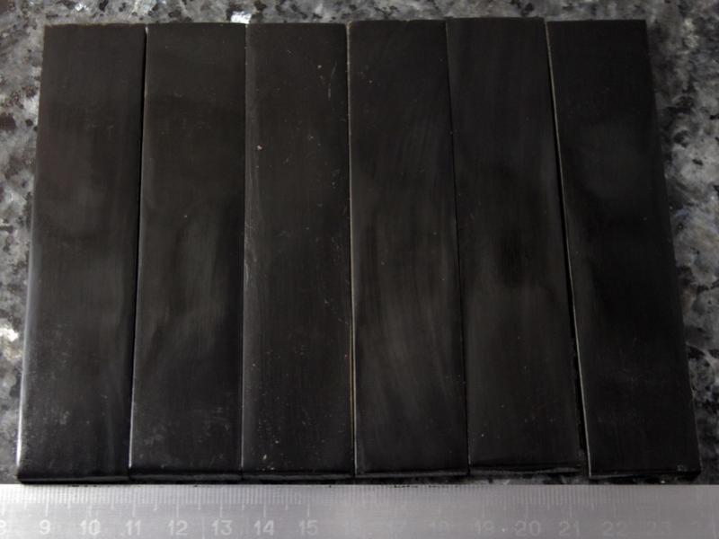 Пластина з Рогу Буйвола (чорна, не шліфована)