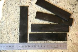 Пластина з Рогу Буйвола (чорна, не шліфована)