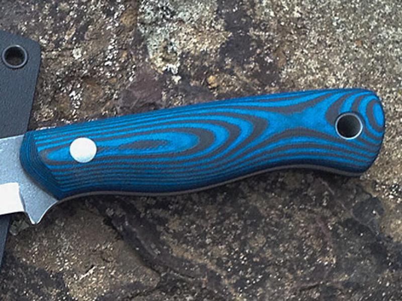 G-10 Blue/Black 1x1 (5 мм) - 125мм.