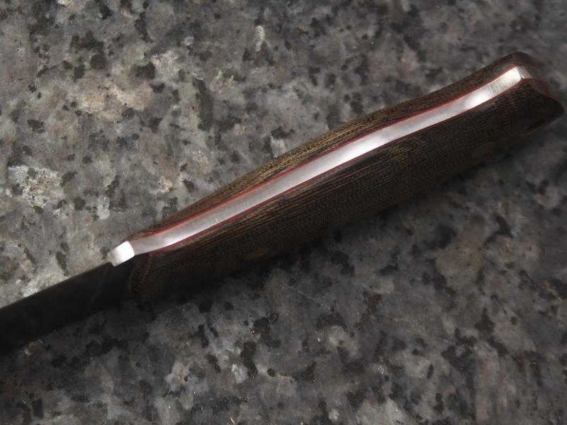 Ніж EnZo Trapper 95 D2/Green Canvas Micarta