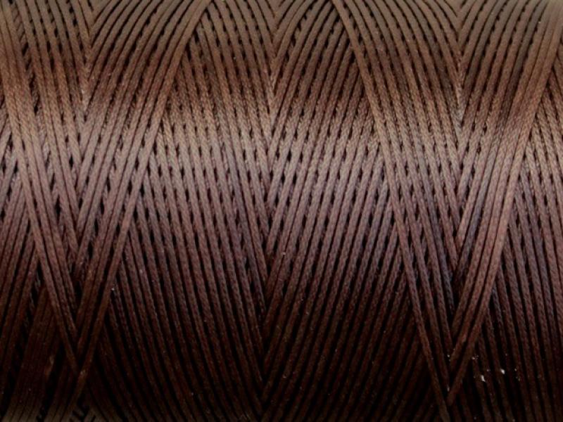 Нитка воскована поліестерова коричнева 1 мм - 25 м.