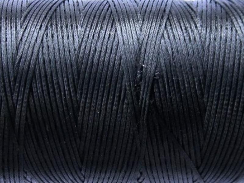 Нитка воскована поліестерова чорна 1 мм - 25 м.