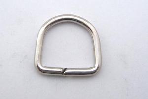 Півкільце металеве 17 мм - срібло