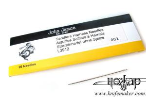 Голка "John James" для ручного шиття шкіри № 1/0