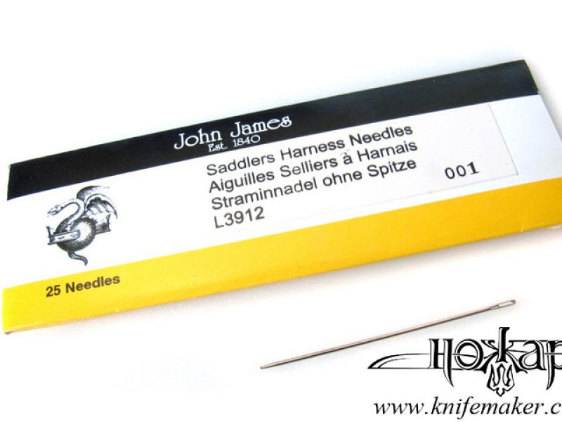 Голка "John James" для ручного шиття шкіри № 1/0