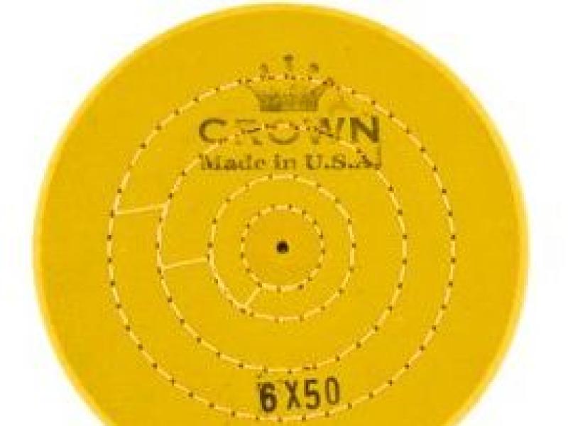 Круг мусліновий жовтий "Crown" 150х50