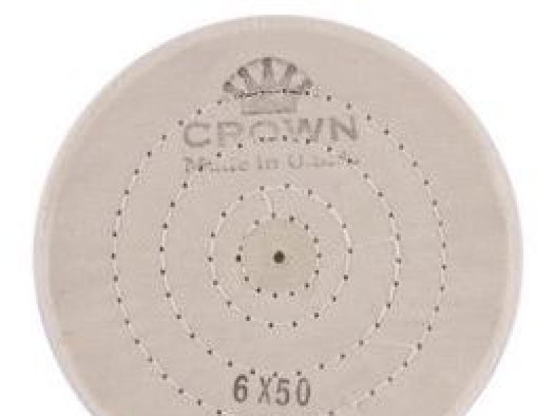 Круг мусліновий білий "Crown" 150х50