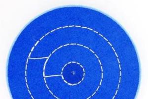 Круг мусліновий Синій 152х6х50