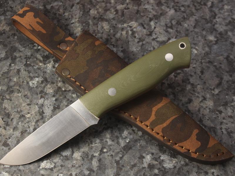 Ніж EnZo Trapper 95 N690Co F/Olive G10