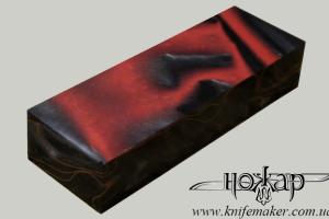 Брусок акриловий Помаранчево-Чорний