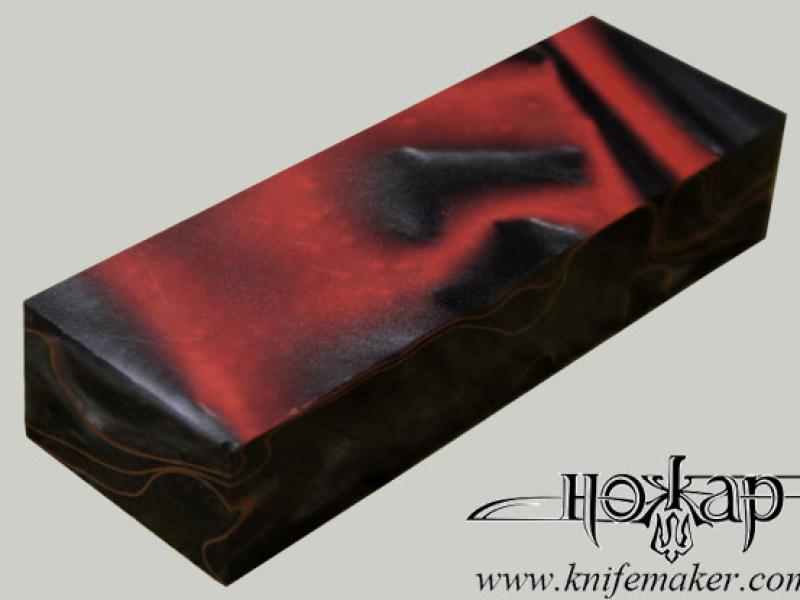 Брусок акриловий Помаранчево-Чорний