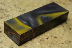 Брусок акриловий Помаранчево-Чорний