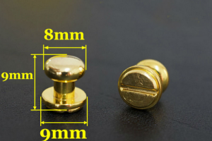 Гвинт кобурний - 8х9 мм - Золото