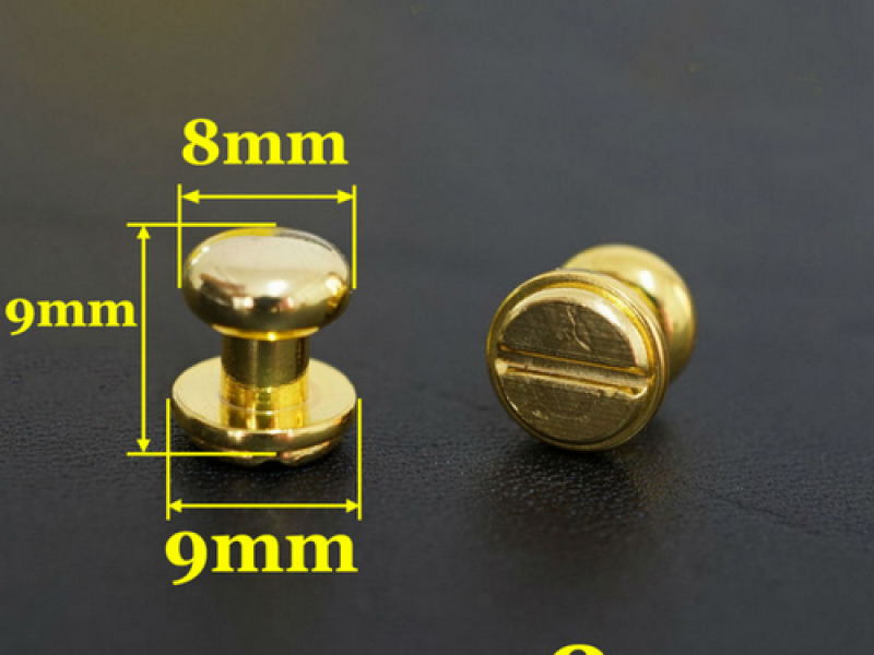 Гвинт кобурний - 8х9 мм - Золото