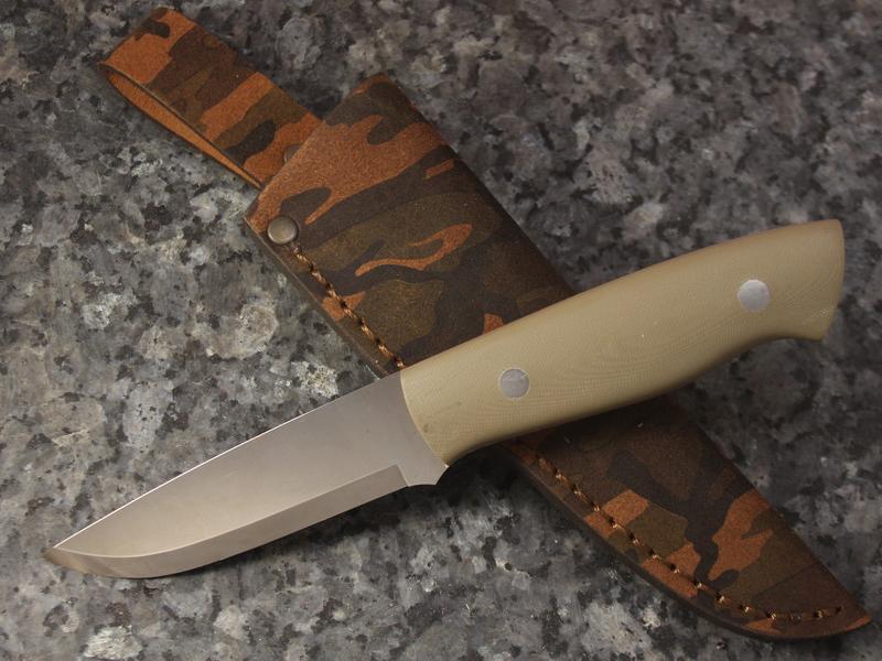 Ніж EnZo Trapper 95 N690Co Sc/Tan G-10