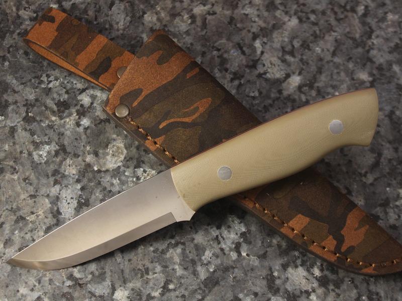 Ніж EnZo Trapper 95 N690Co Sc/Tan G-10