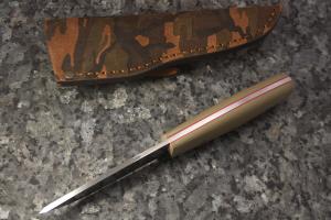 Ніж EnZo Trapper 95 N690Co Sc/Tan G-10