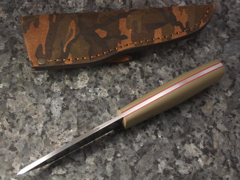 Ніж EnZo Trapper 95 N690Co Sc/Tan G-10