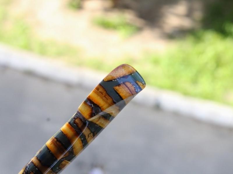 Ніж - "Смугастий" 140 - 95Х18/Бивень Мамонта