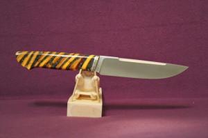 Ніж - "Смугастий" 140 - 95Х18/Бивень Мамонта