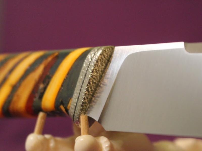 Ніж - "Смугастий" 140 - 95Х18/Бивень Мамонта