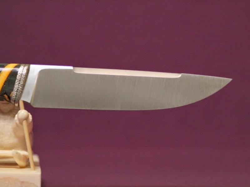 Ніж - "Смугастий" 140 - 95Х18/Бивень Мамонта