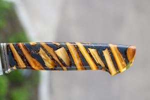 Ніж - "Смугастий" 140 - 95Х18/Бивень Мамонта