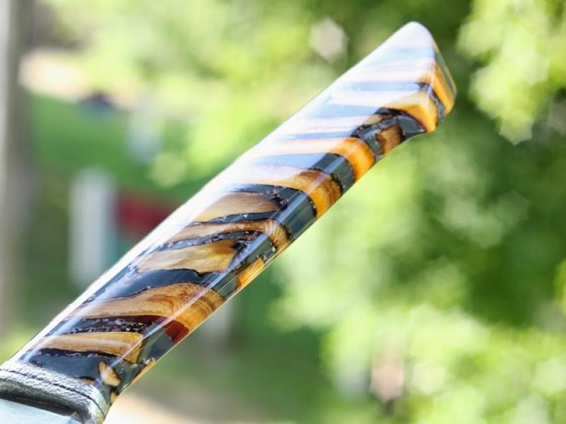 Ніж - "Смугастий" 140 - 95Х18/Бивень Мамонта