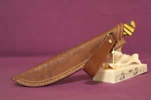 Ніж - "Смугастий" 140 - 95Х18/Бивень Мамонта