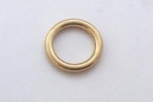 Кільце металеве суцільне лите, латунь, 19 мм