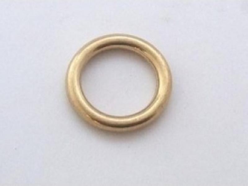 Кільце металеве суцільне лите, латунь, 19 мм