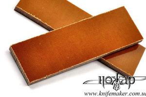 Micarta Soft Canvas Tan Brown (Made in USA) - 9,5 мм.