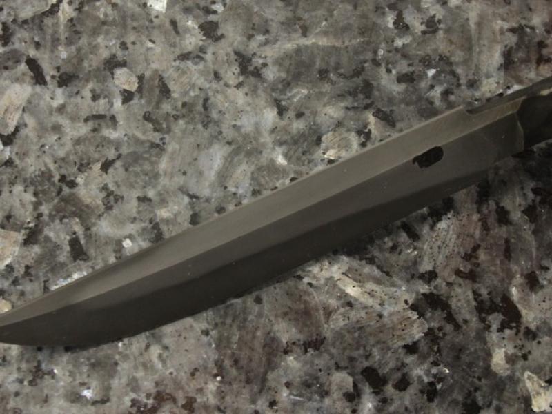 Клинок "Кузні Петра" (Федоряки) "Традиційний" (ромб) 120 (9ХС) - Зонне гартування.