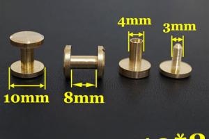 Гвинт ремінний (Чикаго) 10х8 мм - 10шт.