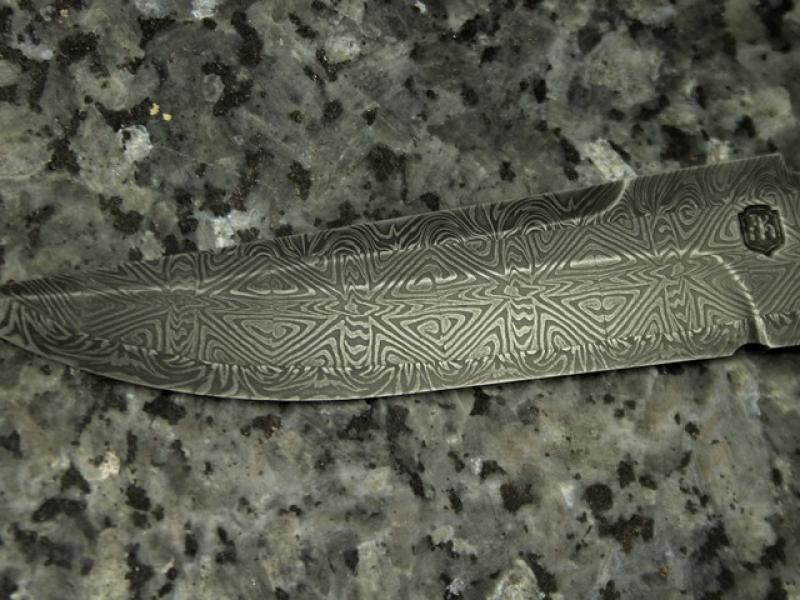 Авторський Клинок Костянтина Лисенка - LK-125 (Мозаїчний Дамаск) - "Феху"