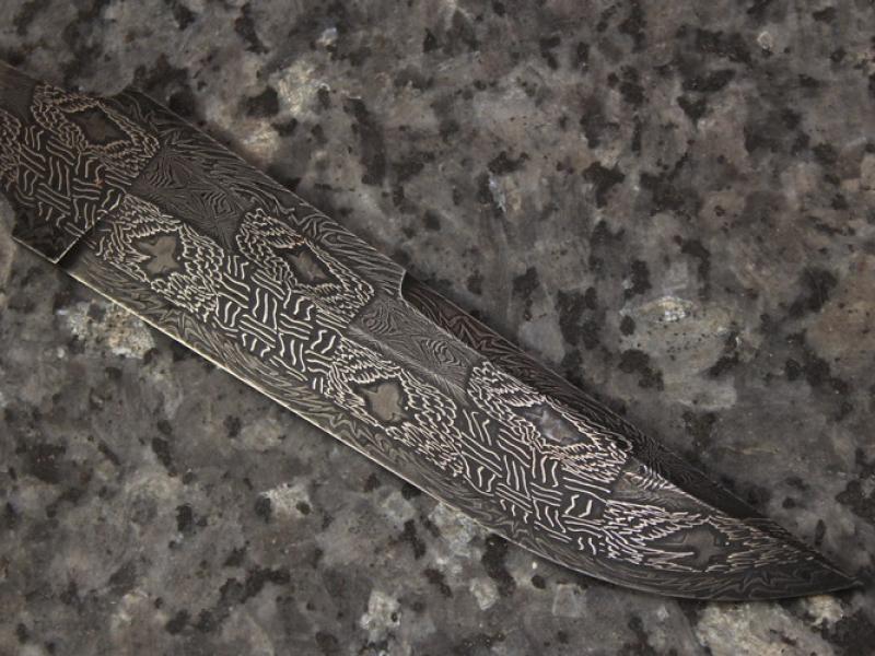 Авторський Клинок Костянтина Лисенка - LK-125 (Мозаїчний Дамаск) - "Турс"