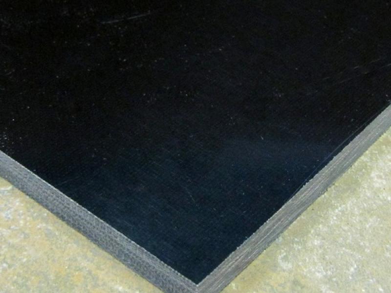 Micarta Canvas Double Black- 9,5 мм (125 х 300 мм)