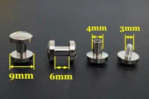 Гвинт ремінний (Чикаго) 9х6 мм. - Грибок. - Нікель. - 10 шт.