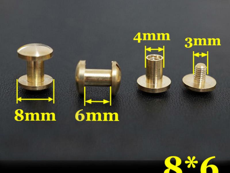Гвинт ремінний (Чикаго) 8х6 мм. - Грибок. - 10 шт.