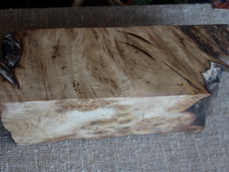 Кап Киргизького горіху "Золотистий" - Брусок №27 - 90x110x250 мм.