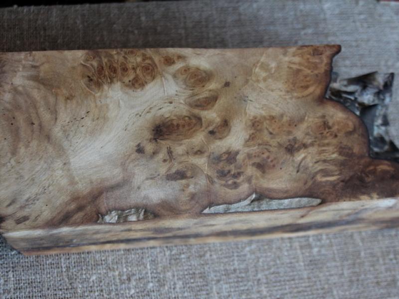 Кап Киргизького горіху "Золотистий" - Брусок №27 - 90x110x250 мм.