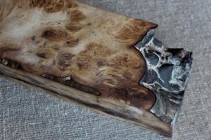 Кап Киргизького горіху "Золотистий" - Брусок №27 - 90x110x250 мм.