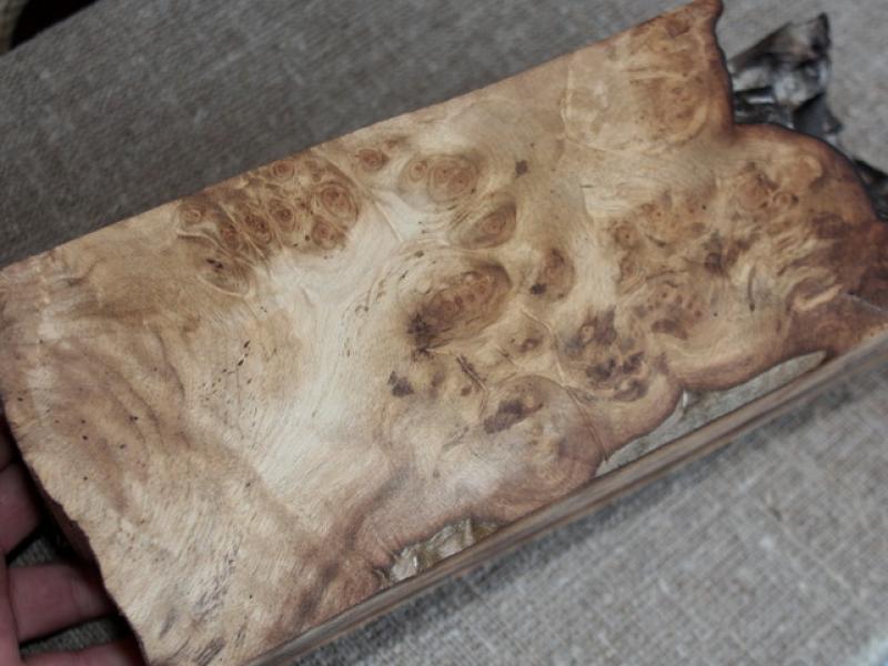 Кап Киргизького горіху "Золотистий" - Брусок №27 - 90x110x250 мм.