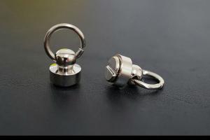 Гвинт кобурний з кільцем - Нікель (9х6х9мм)